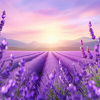 Buy canvas prints of Lavender field of Dreams by T2 