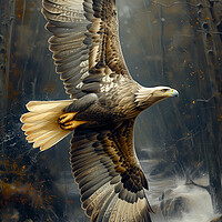 Buy canvas prints of Golden Eagle Art by T2 