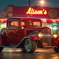 Buy canvas prints of 1932 Ford Coupe Hot Rod by T2 
