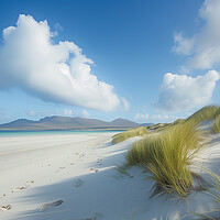 Buy canvas prints of Luskentyre beach - Scottish isle of Harris by T2 