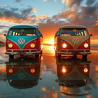 Buy canvas prints of Volkswagen T2 Split Screens by T2 