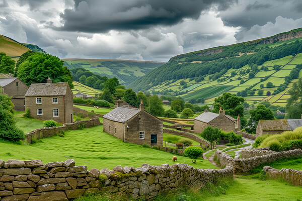 Yorkshire Dales Landscape Picture Board by T2 