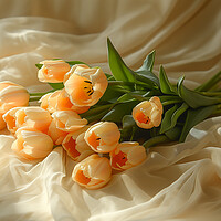 Buy canvas prints of Bunch of Tulips by T2 