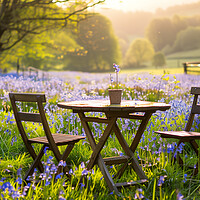 Buy canvas prints of Bluebell Meadow by T2 