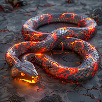 Buy canvas prints of Icelandic Lava Snake by T2 
