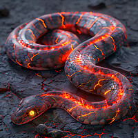 Buy canvas prints of Icelandic Lava Snake by T2 