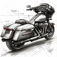 Buy canvas prints of Harley-Davidson CVO Road Glide by T2 