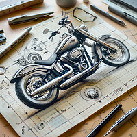 Buy canvas prints of Harley Davidson Fat Boy by T2 