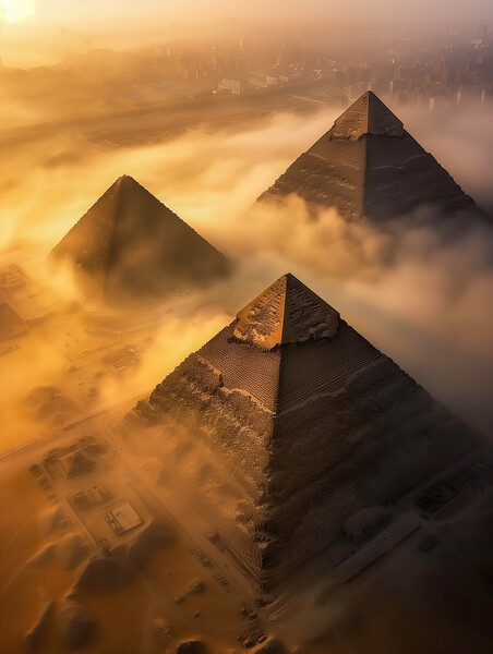 Giza Pyramids Ancient Egypt Picture Board by T2 