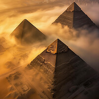 Buy canvas prints of Giza Pyramids Ancient Egypt by T2 