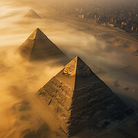 Buy canvas prints of Giza Pyramids Ancient Egypy by T2 