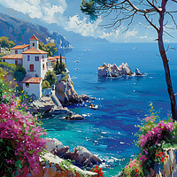 Buy canvas prints of Mediterranean Shores by T2 