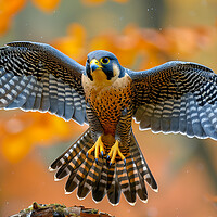 Buy canvas prints of Peregrine falcon by T2 