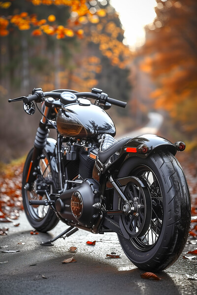 Harley-Davidson Bobber Picture Board by T2 