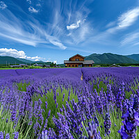 Buy canvas prints of lavender Fields Provence France by T2 
