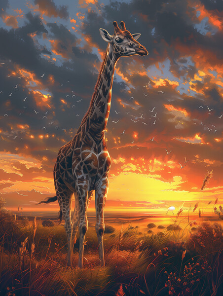 Giraffe Picture Board by T2 