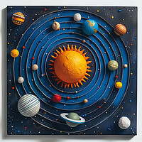 Buy canvas prints of The Planets revolve around our Sun by T2 