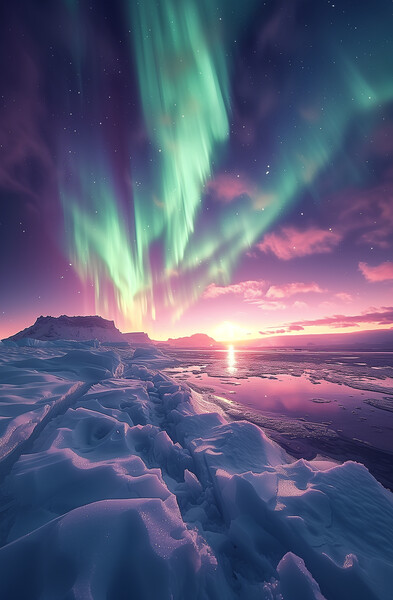 Aurora Borealis Iceland Picture Board by T2 