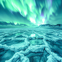 Buy canvas prints of Aurora Borealis Iceland by T2 