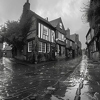 Buy canvas prints of York backstreets Black and White by T2 