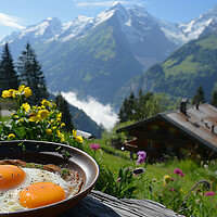 Buy canvas prints of Breakfast in the Alps by T2 