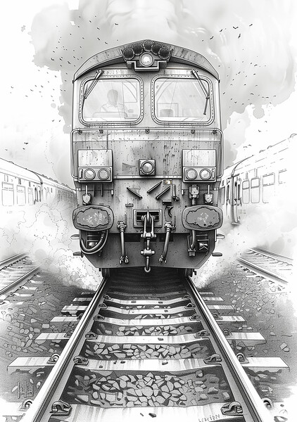 Diesel Train Picture Board by T2 