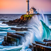 Buy canvas prints of The Lighthouse  by Zap Photos