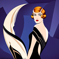 Buy canvas prints of Art Deco Glamour  by Zap Photos