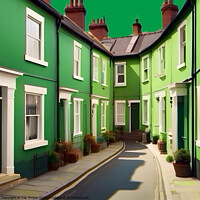 Buy canvas prints of Green Street   by Zap Photos