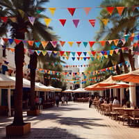 Buy canvas prints of Marbella Fiesta  by Zap Photos