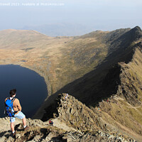 Buy canvas prints of Striding Edge from Helvellyn by Bryan Attewell