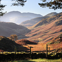Buy canvas prints of Borrowdale from Castle Crag  by Bryan Attewell