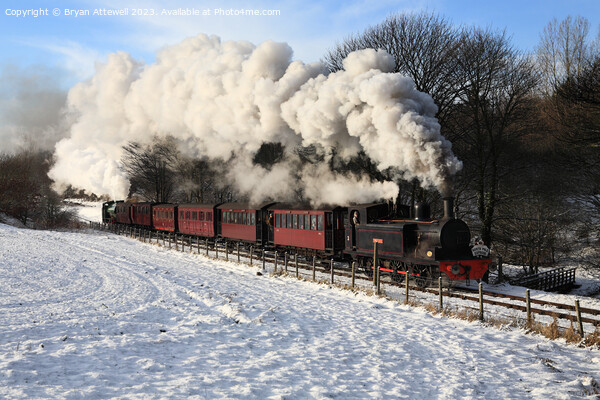North Pole Express on the Tanfield Railway  Picture Board by Bryan Attewell