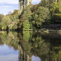 Buy canvas prints of Durham cathedral in autumn by Bryan Attewell