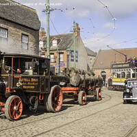 Buy canvas prints of Street scene in the town at Beamish Museum  by Bryan Attewell