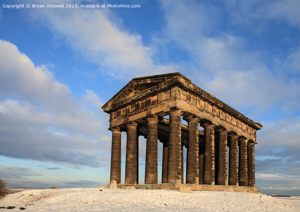 A winter view of Penshaw Monument Picture Board by Bryan Attewell