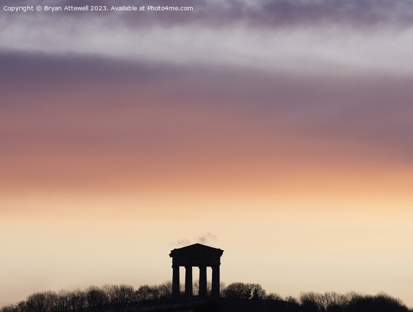 Sunrise over Penshaw Monument Picture Board by Bryan Attewell