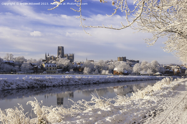 Durham cathedral and castle keep in the winter  Picture Board by Bryan Attewell