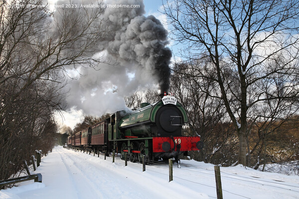 Tanfield Railway Polar Express Picture Board by Bryan Attewell