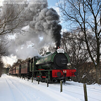 Buy canvas prints of Tanfield Railway Polar Express by Bryan Attewell