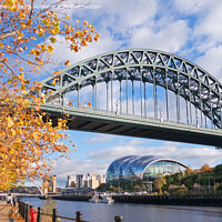 Buy canvas prints of The Tyne bridge in autumn by Bryan Attewell