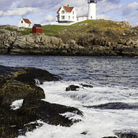 Buy canvas prints of Cape Neddick Light by Bryan Attewell