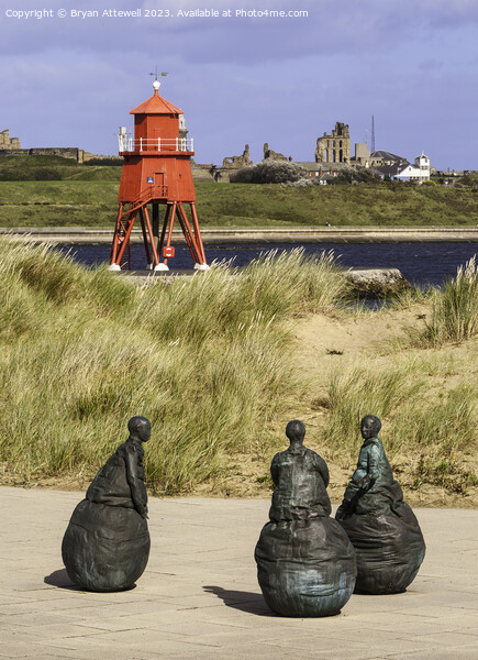 Conversation Piece South Shields Picture Board by Bryan Attewell