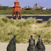 Buy canvas prints of Conversation Piece South Shields by Bryan Attewell
