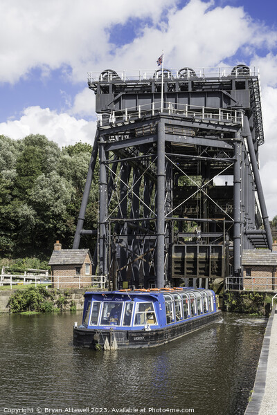 Anderton Boat Lift Picture Board by Bryan Attewell