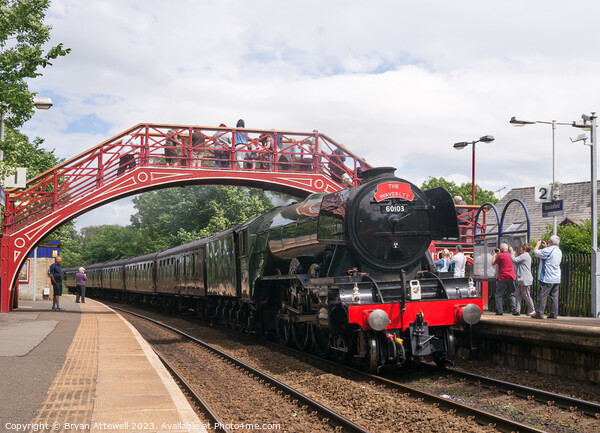 Flying Scotsman Stocksfield Picture Board by Bryan Attewell