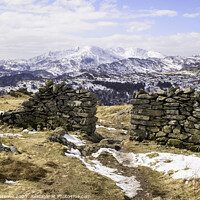Buy canvas prints of Winter view Lake District by Bryan Attewell