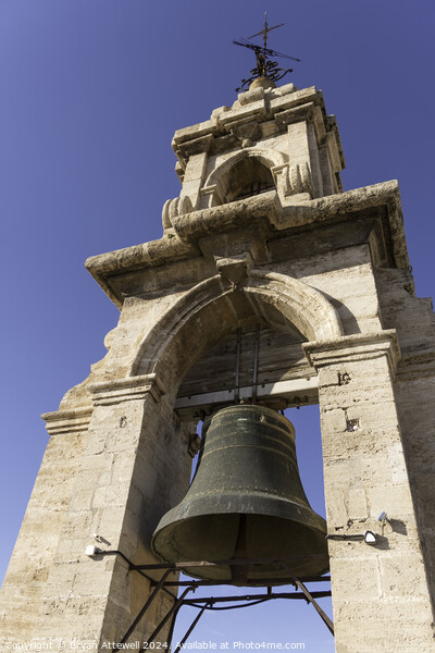 The bell tower of Valencia cathedral  Picture Board by Bryan Attewell