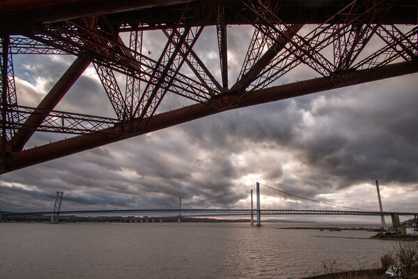 The Forth Bridges Picture Board by Jack Biggadike