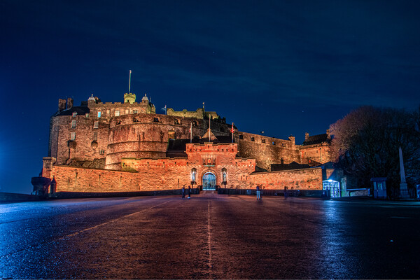 Edinburgh Castle at Night Picture Board by Jack Biggadike